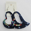 Acrylic Earrings, Heart 62x54mm, Sold by Group