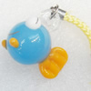 Mobile Decoration, Lampwork, Fish, Chain Length about:2.95-inch, Pendant about:25mm, Sold by Strand 