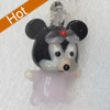 Handmade Lampwork Pendant, 20x31mm, Hole:Approx 3mm, Sold by PC