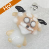 Handmade Lampwork Pendant, Sheep, 20x28mm, Hole:Approx 2mm, Sold by PC