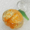 Handmade Lampwork Pendant, 17x25mm, Hole:Approx 5mm, Sold by PC