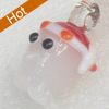 Handmade Lampwork Pendant, 14x22mm, Hole:Approx 4mm, Sold by PC