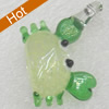 Handmade Lampwork Pendant, 20x21mm, Hole:Approx 3mm, Sold by PC