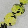 Ceramics Beads, Flower 21mm Hole:2mm, Sold by Bag