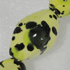 Ceramics Beads, Twist Oval 35x25mm Hole:4mm, Sold by Bag