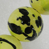 Ceramics Beads, Round 6mm Hole:1.8mm, Sold by Bag