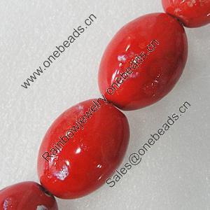 Ceramics Beads, Oval 35x25mm Hole:3.5mm, Sold by Bag
