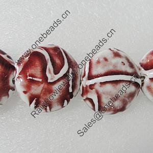 Ceramics Beads, Flat Round 31mm Hole:2.5mm, Sold by Bag