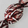 Ceramics Beads, Oval 38x29mm Hole:3.5mm, Sold by Bag