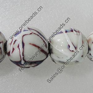 Ceramics Beads, Round 12mm Hole:2mm, Sold by Bag