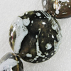 Ceramics Beads, Flat Round 30mm Hole:3mm, Sold by Bag