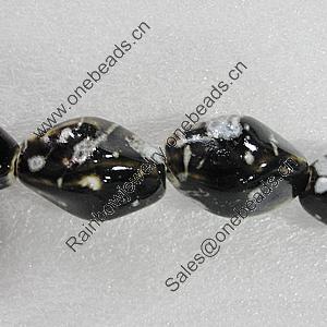 Ceramics Beads, Twist Oval 34x23mm Hole:4.5mm, Sold by Bag