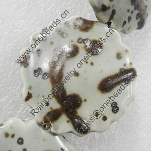 Ceramics Beads, 34mm Hole:2mm, Sold by Bag