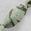 Ceramics Beads, Faceted Oval 37x14mm Hole:2.5mm, Sold by Bag