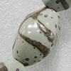 Ceramics Beads, Twist Oval 30x20mm Hole:4.5mm, Sold by Bag