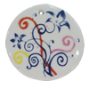 Ceramics Pendants, Flat Round 49mm Hole:3.5mm, Sold by PC