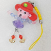 Mobile Decoration, Fimo Multicolor, Length: about 4.72-inch, Pendant:about 33mm wide, Sold by PC