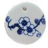 Ceramics Pendants, 40x39mm Hole:3.5mm, Sold by PC