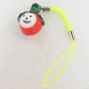 Mobile Decoration, Lampwork, Length about:3.74-inch, Pendant:about:18mm wide, Sold by PC 