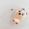 Mobile Decoration, Fimo Multicolor, Length: about 4.13-inch, Pendant:about 35mm wide, Sold by PC