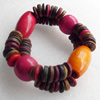 Coconut Shell Bracelet, width about:25mm, Length:Approx 8.26-inch, Sold by Dozen