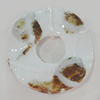 Ceramics Pendants, Twist Donut 49mm, Sold by PC