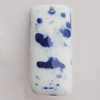 Ceramics Pendants, Rectangle 48x21mm Hole:3.5mm, Sold by PC