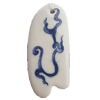 Ceramics Pendants, Nugget 56x26mm Hole:3.5mm, Sold by PC