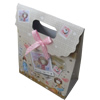 Gift Shopping Bag, Material:Paper, Size: about 12.5cm wide, 17cm high, 6cm bottom wide, Sold by Box