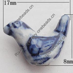Ceramics Beads, 17x8mm Hole:2mm, Sold by Bag