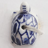 Ceramics Beads, Tortoise 12x16mm Hole:2mm, Sold by Bag