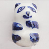 Ceramics Beads, Panda 19x12mm Hole:2mm, Sold by Bag
