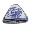 Ceramics Beads, Triangle 18x16mm Hole:2mm, Sold by Bag