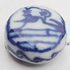 Ceramics Beads, Flat Round 16mm Hole:2mm, Sold by Bag