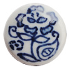 Ceramics Beads, Flat Round 20mm Hole:2mm, Sold by Bag