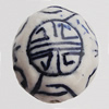 Ceramics Beads, 18x16mm Hole:2mm, Sold by Bag