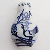 Ceramics Beads, Bottle 27x16mm Hole:2mm, Sold by Bag