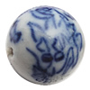 Ceramics Beads, Round 18mm Hole:2.5mm, Sold by Bag