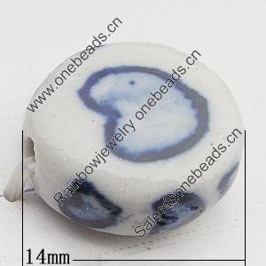 Ceramics Beads, 14mm Hole:2.5mm, Sold by Bag