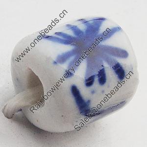 Ceramics Beads, Column 8mm Hole:2.5mm, Sold by Bag