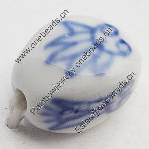 Ceramics Beads, Faceted Oval 8x11mm Hole:2.5mm, Sold by Bag