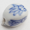 Ceramics Beads, Faceted Oval 8x11mm Hole:2.5mm, Sold by Bag