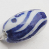 Ceramics Beads, Oval 8x14mm Hole:2.5mm, Sold by Bag