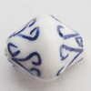 Ceramics Beads, Bicone 12x14mm Hole:2.5mm, Sold by Bag
