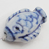 Ceramics Beads, Fish 11x17mm Hole:2.5mm, Sold by Bag