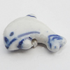 Ceramics Beads, Dolphine 14x20mm Hole:2.5mm, Sold by Bag