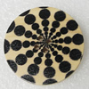 Wood Button, Costume Accessories, Flat Round 30mm in diameter, Hole:2.5mm, Sold by Bag 