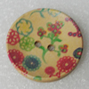 Wood Button, Costume Accessories, Flat Round 20mm in diameter, Hole:2.5mm, Sold by Bag 