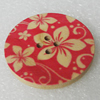 Wood Button, Costume Accessories, Flat Round 20mm in diameter, Hole:2.5mm, Sold by Bag 