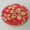 Wood Button, Costume Accessories, Flat Round 30mm in diameter, Hole:2.5mm, Sold by Bag 
